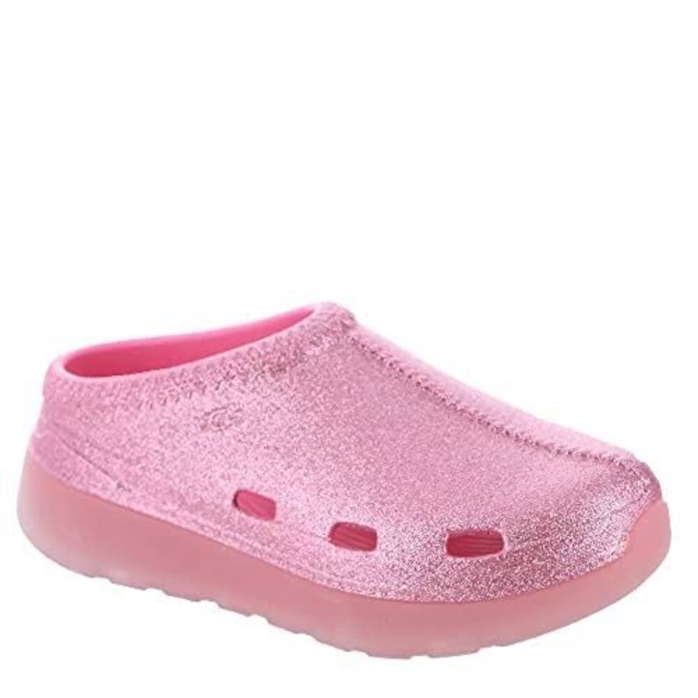UGG Tasman Sport Glitter Pink Clogs Slip On Shoes Size K5 Kids Girls Youth 5 EUC